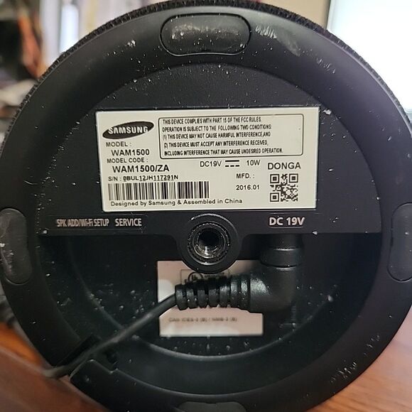 Samsung Radiant 360 Wireless Audio Speaker WAM1500 w/ Power Adapter - Picture 3 of 4